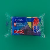 Губка для посуды  MAXI YORK 10х7х2,9см(5шт./упак.) (50) 3004